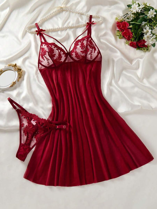 Destello Burdeos - Babydoll